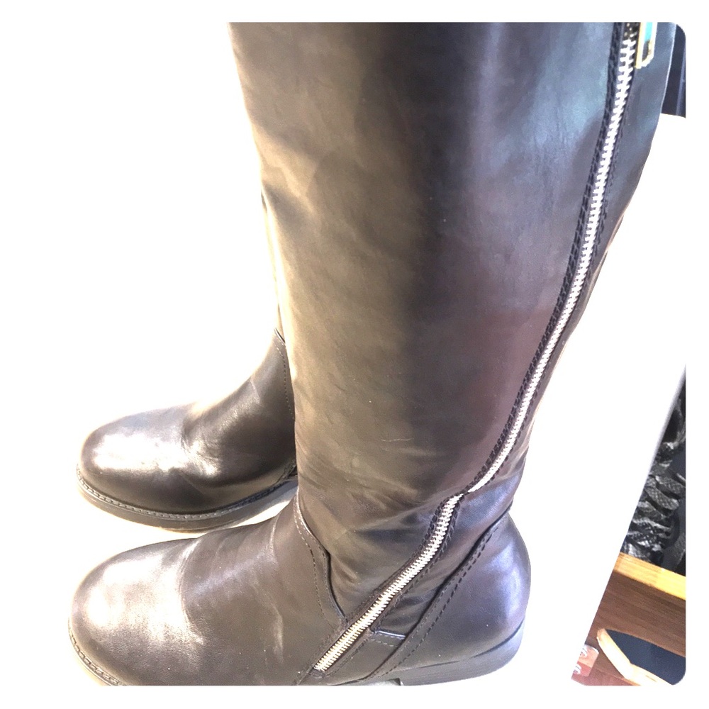 Report Jadah Women Round Toe  Brown Knee High boot